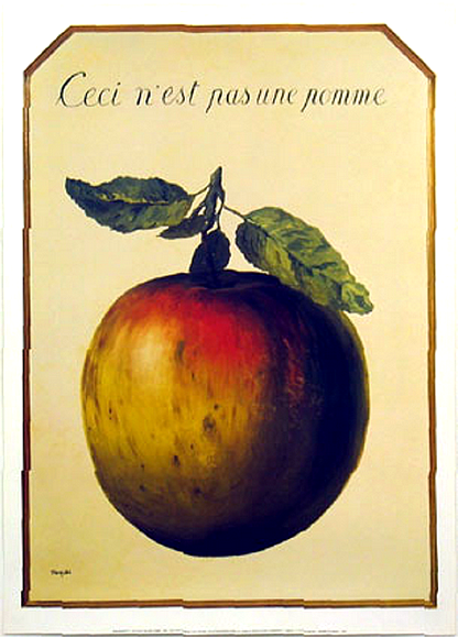 Magritte - Ceci n'est pas une pomme (s)